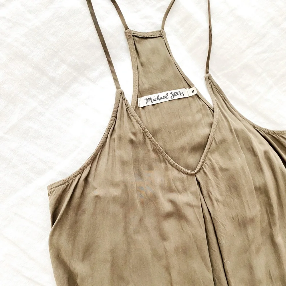 🌟HP🌟Michael Stars Olive Green Dress - Picture 7 of 13